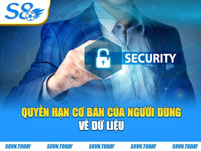 Quyền hạn cơ bản của người dùng về dữ liệu