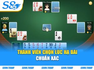 Thành viên chọn lúc hạ bài chuẩn xác